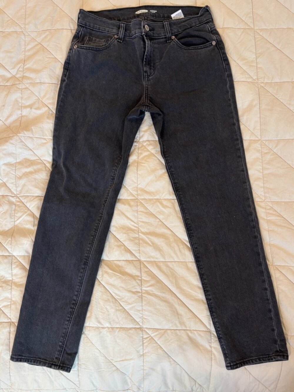 Old Navy Boyfriend Mid-Rise Skinny Jeans Dark Wash Size 8